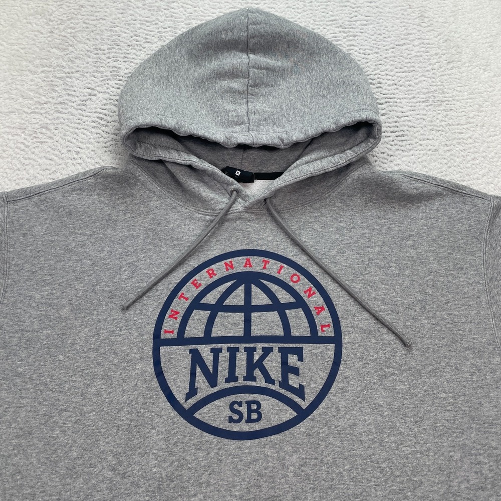 Nike SB Men's Size XL Graphic Skate Hoodie Gray